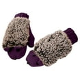 thumbnail image 3 of XZNGL Cartoon Hedgehog Wool Double Layer Thermal Insulation with Finger Weave Gloves, 3 of 9