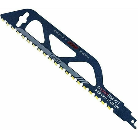 

Tungsten Carbide Steel Reciprocating Saw Blade for Metal Wood Stone Reciprocating Saw Accessories for Aerated Concrete Brick Concrete Cement Board Length (305mm (S1243)