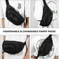 thumbnail image 3 of Riñoneras para hombre Bolsas de mensajero para mujer Entrenamiento Viajes Ocio Correr Senderismo Ciclismo Adepaton Mariconeras y Bolsos para Hombres, 3 of 5