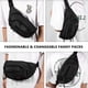 thumbnail image 3 of Riñoneras para hombre Bolsas de mensajero para mujer Entrenamiento Viajes Ocio Correr Senderismo Ciclismo Adepaton Mariconeras y Bolsos para Hombres, 3 of 5
