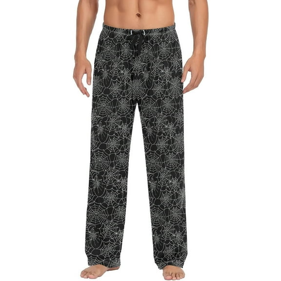 CROPD Skiers Winter Sport Blue Men's Pajama Pants Lounge Pants Sleep Pajama Pant Bottoms