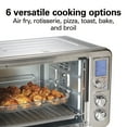 thumbnail image 4 of Hamilton Beach Sure-Crisp 6 Slice Countertop Toaster Oven with Sure-Crisp Air Fryer Function & Rotisserie, Stainless Steel, 4 of 9