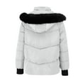 thumbnail image 5 of Niaviben Puffer Jacket Womens with Hood Cropped Puffer Jacket Women Quilted Jackets for Women Ladies Jackets Casual Jackets for Women Winter Coats for Women Shirts for Women Dressy Casual White XL, 5 of 9