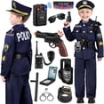 thumbnail image 1 of Disfraz de oficial de policía Tepsmigo para niños de 3 a 10 años con accesorios, 1 of 7