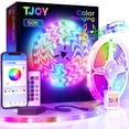 thumbnail image 1 of TJOY Tira de luces LED Bluetooth de 50 pies/100 pies Sincronización de música, 1 of 5