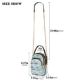 thumbnail image 2 of FORMRS Crossbody Bag for Women Quilted Travel Shoulder Cell Phone Purse with Chain Strap Handbag, Blue Trains Pattern, 2 of 7