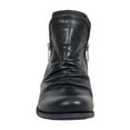 thumbnail image 2 of Miz Mooz Womens Luna Leather Ruched Ankle Boots, 2 of 3