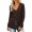 Coffee, variant on Women Cardigan Women'S Knitted V Neck Patchwork Button Up Cardigan Top