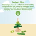 thumbnail image 2 of PlanToys® Montessori Wooden Tree Stacking Toy | Educational Color Sorting & Fine Motor Skill Playset for Toddlers | Sustainable & Safe Wooden Learning Toy, 2 of 9