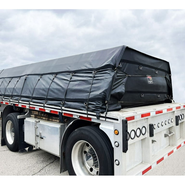 20' x 27' Flatbed Truck 14 Oz Lightweight Lumber Tarp with 6