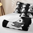 thumbnail image 4 of Manfei Classic Halloween Pumpkin Lantern Twin Quilt Set,Watercolor Thanksgiving Print Twin Coverlet Set,Halloween Reversible,2 Pieces,1 Bedspread and 1 Pillowcase, 4 of 7