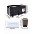 thumbnail image 5 of Porta Cepillos Xtellar De Pared color negro, Organizador Con Dispensador De Pasta, 5 of 5