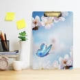 thumbnail image 6 of FMSHPON Cherry Blossoms Blurred Clipboard Hardboard Wood Nursing Clip Board and Pull for Standard A4 Letter 13x9 inches, 6 of 7