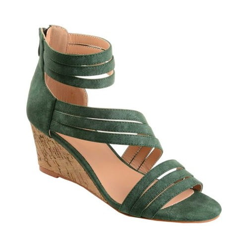 journee collection loki women's wedge sandals