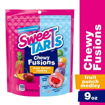NEW SweeTarts Chewy Fusions, Fruit Punch, 9oz