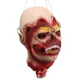 thumbnail image 4 of Hot Sale!Props Scary Hanging Severed Head Decorations Life-Size Bloody Corpse Head, 4 of 5