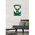thumbnail image 4 of NBA Milwaukee Bucks - Maximalist Logo 23 Wall Poster, 14.725" x 22.375", 4 of 5