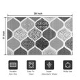 thumbnail image 5 of Bohemian Retro Floral Non-Slip Entryway Door Mat,Boho Indoor Decor Durable Low Plush Door Mat,Washable Welcome Rug for Patio Hallway Home Decor 17x30 Inches, 5 of 6