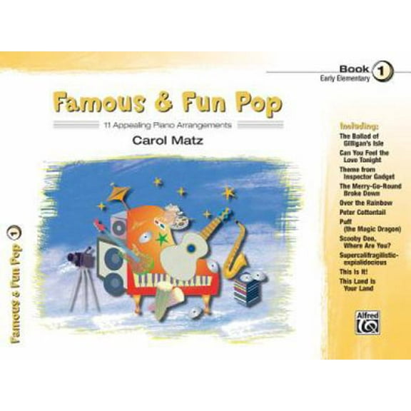 Pre-Owned Famous & Fun Pop, Bk 1: 11 Appealing Piano Arrangements (Paperback) 0739041657 9780739041659