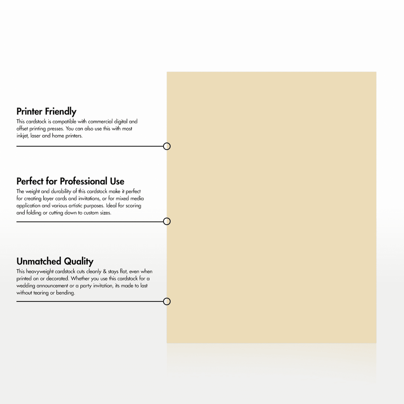 LUXPaper Cardstock, 8.5 x 11, 65lb Tan, 500/Pack