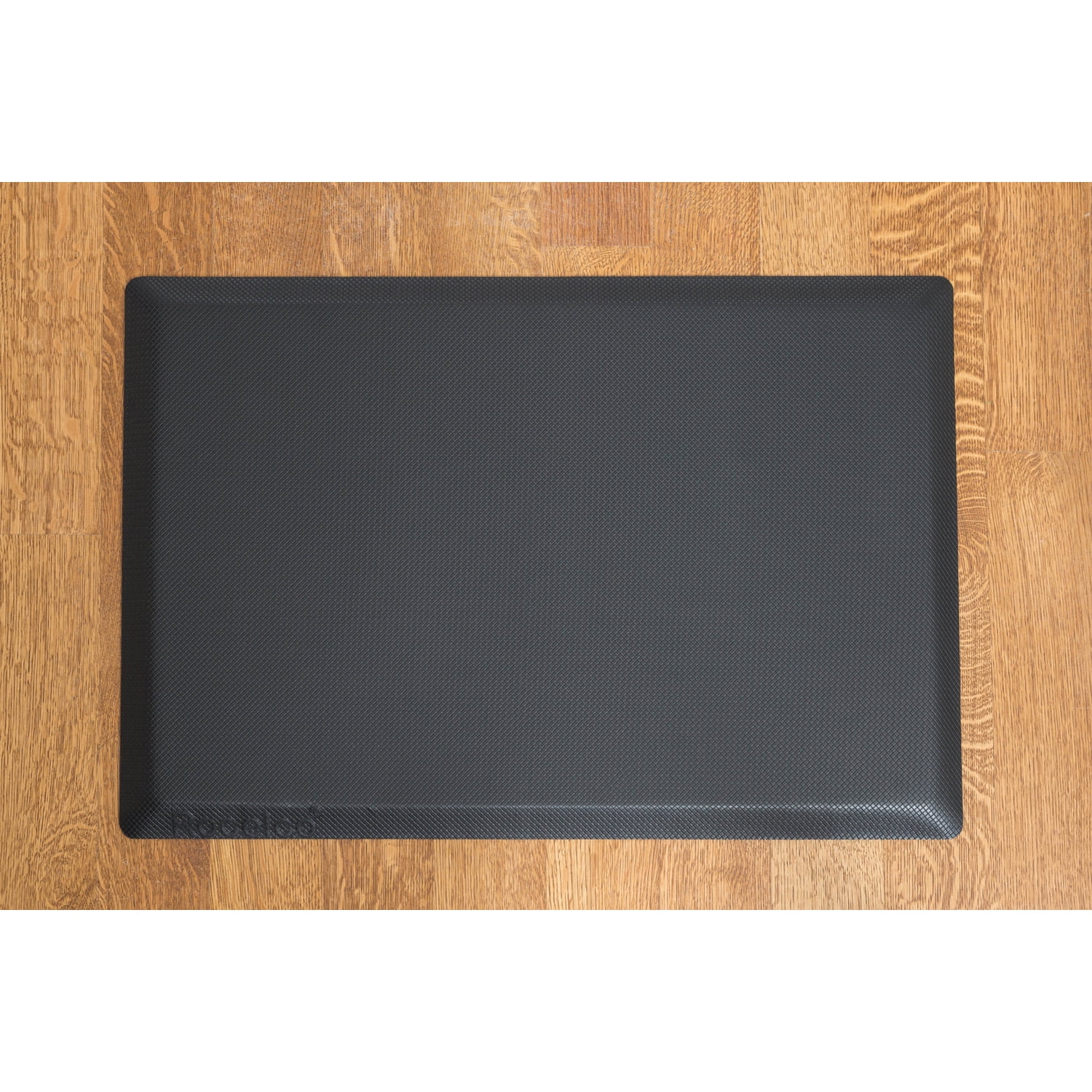 Rocelco 37.5" Adjustable Height Standing Desk Converter with Anti Fatigue Mat Sit Stand Up Riser
