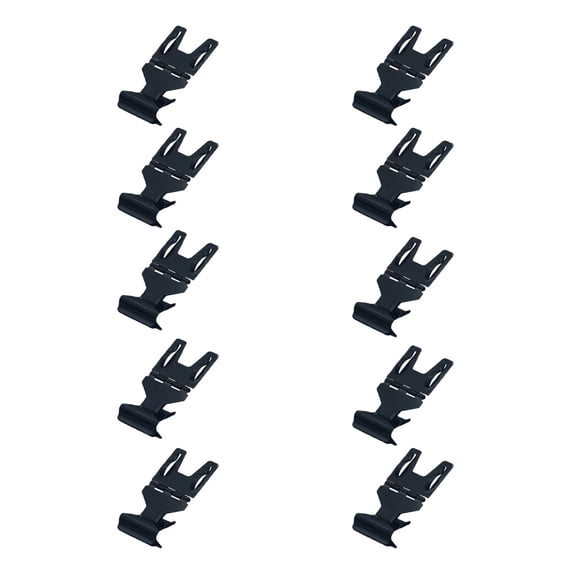 SEIWEI 10PCS Metal POP Clip Sign Stand Holder Bread Store Price Tag Card Holder Advertising Display Clip Holder (Black)