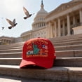thumbnail image 3 of 250th Anniversary USA Hat - Bald Eagle Embroidery Patriotic Baseball Cap, Eagle & Liberty 250 Year American Anniversary Hat, 3 of 13