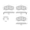 thumbnail image 6 of UltraHC 700 Brake Pad Set, Front HC7.1264.0.C, Chevrolet Equinox 2009-2007, 6 of 6