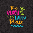 thumbnail image 4 of Inktastic Spring Break the Beach is My Happy Place Women's Plus Size T-Shirt, 4 of 5
