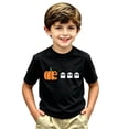 thumbnail image 3 of WERYOUNG Girls Halloween T Shirts Pumpkin Printed Short Sleeve Crewneck T-Shirts Pullover Lined Cozy Casual Tees Versatile Tops 10-11 Years, 3 of 6