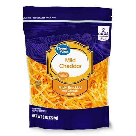 Great Value Shredded Mild Cheddar Cheese Cheap
