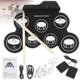 thumbnail image 4 of Hand Rolled Electronic Drum Percussion Instrument Silicone USB Electronic K, 4 of 6