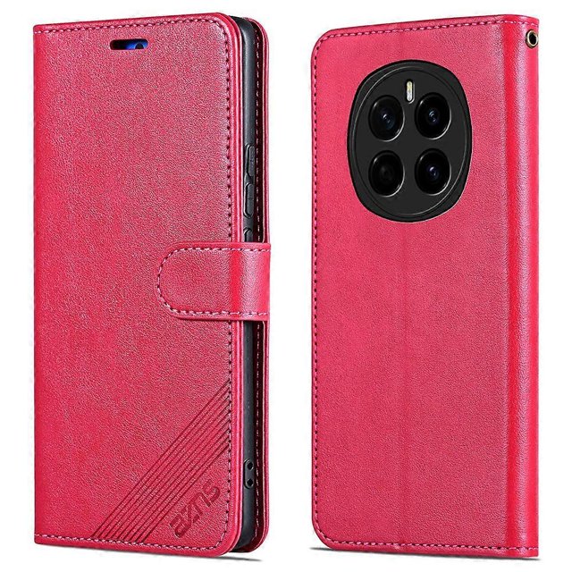 AZNS For Honor Magic7 5G Case Anti-Scratch PU Leather Stand Wallet Phone Cover - Black