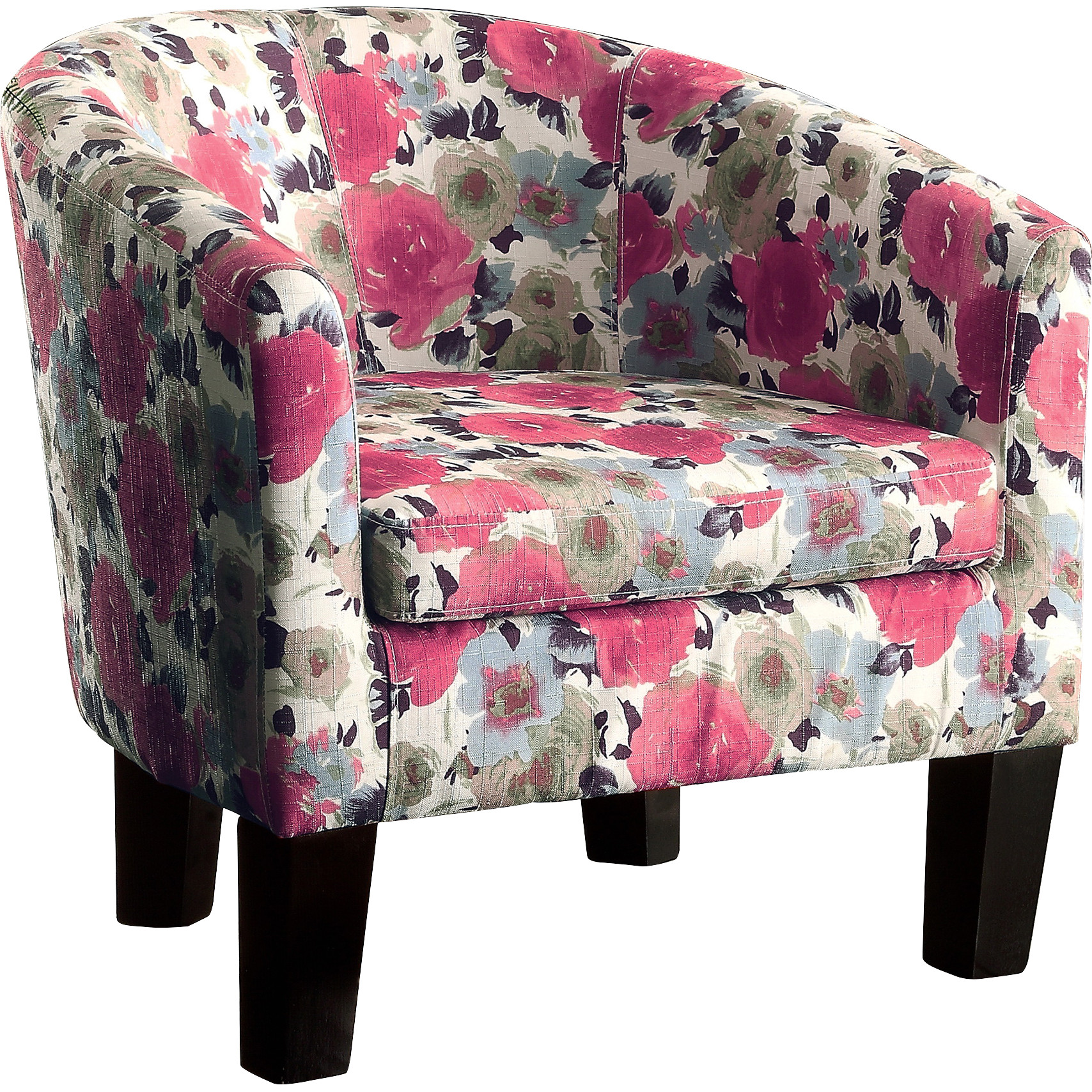 Alton Furniture Fiora Barrel Chair, Contemporary Accent Chair, Richly