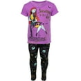 thumbnail image 3 of Disney Nightmare Before Christmas Sally Toddler Girls Fleece T-Shirt and Leggings Outfit Set Toddler to Big Kid, 3 of 5