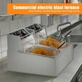 thumbnail image 2 of Wharick Deep Fryer with Basket 6.35QT Stainless Steel Electric Oil Fryer w/Adjustable Temperature Professional Electric Deep Fryer 110V 5000W, 2 of 8
