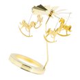 thumbnail image 4 of Shisuyan Decorative Candlestick Holder Golden 1Pcs 4.7x3x3in Heat-Activated Rotation, 4 of 8