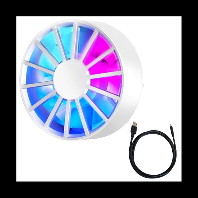 Enfriador de TeléFono MóVil MagnéTico para Radiador de Juegos, DisipacióN de RáPida de Bajo Ruido, Enfriador de Ventilador de RefrigeracióN PortáTil para Phone-B