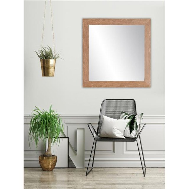 BrandtWorks BM088SQ Urban Rustic Farmhouse Accent Mirror - 32 x 32 in.