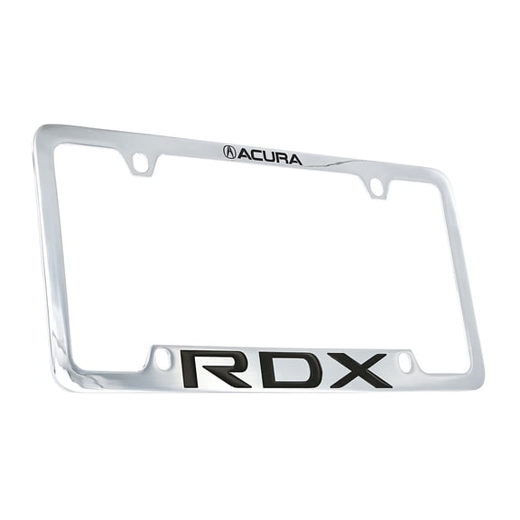 Acura RDX wordmark chrome plated coated metal license frame holder 4 hole