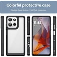 thumbnail image 2 of Case for Moto G75 5G,Moto G75 5G Case,Transparent TPU+PC Acrylic Protective Military Grade  Heavy Duty Protection Phone Case for Motorola Moto G75 5G (Black), 2 of 16