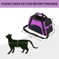 thumbnail image 4 of Cat Carrier Soft-Sided Airline Approved Pet Carrier Bag,Pet Travel Carrier for Cats,Dogs Puppy Comfort Portable Foldable Pet Bag (Medium, Purple), 4 of 7