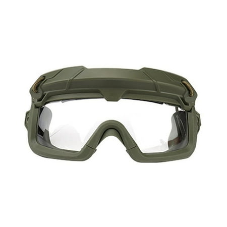 AQCW Tactical Anti Fog Goggles Anti-Scratch Lens Goggles Glasses 2 Modes Safety Goggles for Airsoft Paintball Hunting Hiking