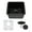 Galaxy Black, variant on 15" x 15" Quartz Kitchen Sink, Single Bowl Sink, Drop-in Sink, Undermount Sink, Granite Kitchen Sink, Galaxy Mocha Kitchen Sink, with Steel Grid and Basket Strainer Lexicon Platinum LP-1515-M