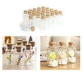 thumbnail image 4 of 6 PC Mini Glass Jars Cork Lids Storage Containers Crafts Wedding Favors Sand Jar, 4 of 5