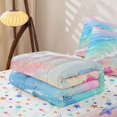 thumbnail image 6 of Manfei Blue Ocean Waves Zipper Twin Comforter Sets with Fitted Sheet and 2 Pillowcases,Pink Sand Zipper Bedding Set,Colorful Stars Reversible,4pcs, 6 of 8