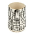 Thyme & Table Ceramic Utensil Holder, Cross Grid