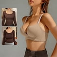 thumbnail image 6 of Blmnix Womens Bras Push Up Bra Minimizer Bras Balconette No Underwire Bralettes Beige Push Up Bras for Women,M, 6 of 6