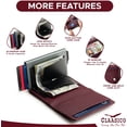thumbnail image 3 of Claasico Men Slim Bifold Wallet & Credit Card Case | Compact Card Holder w/Pop Up Button & ID Slot, 3 of 6