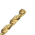thumbnail image 4 of Uxcell 6.1mm High Speed Steel Straight Shank Twist Drill Bit Fully Ground Titanium Coated 2 Pack, 4 of 5
